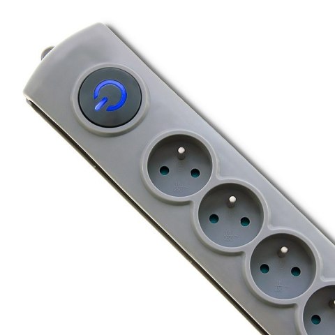 Listwa antyprzepięciowa | Quick Switch | 8 gniazd | 3m | szara Listwa antyprzepięciowa | Quick Switch | 8 gniazd | 3m | szara