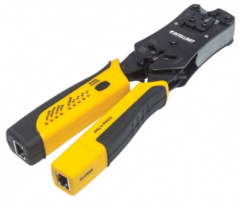 Zaciskarka wtyków RJ411/RJ12/RJ22/RJ45 z testerem okablowania Zaciskarka wtyków RJ411/RJ12/RJ22/RJ45 z testerem okablowania