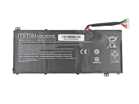 Bateria do Acer Aspire V15, VN7 4605 mAh (52.5 Wh) 11.4 Volt Bateria do Acer Aspire V15, VN7 4605 mAh (52.5 Wh) 11.4 Volt