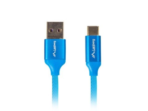 Kabel Premium USB CM - AM 2.0, 1m niebieski QC 3.0 Kabel Premium USB CM - AM 2.0, 1m niebieski QC 3.0