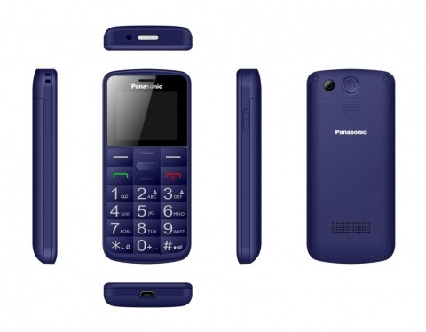 Telefon komórkowy dla seniora KX-TU110 niebieski Telefon komórkowy dla seniora KX-TU110 niebieski