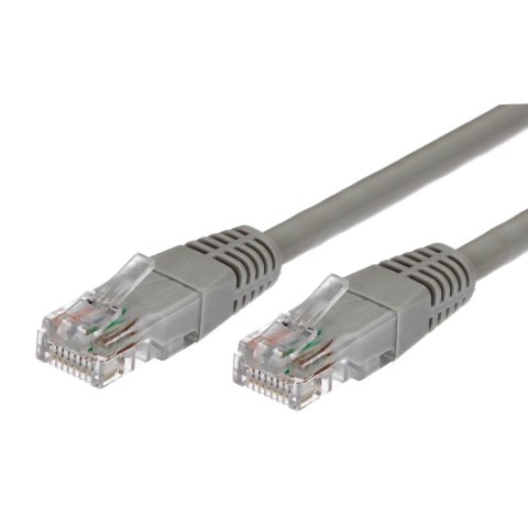 Kabel Patchcord miedziany kat.5e RJ45 UTP 0,5m szary Kabel Patchcord miedziany kat.5e RJ45 UTP 0,5m szary