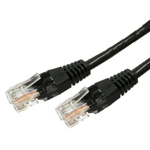Kabel Patchcord miedziany kat.6 RJ45 UTP 10m. czarny Kabel Patchcord miedziany kat.6 RJ45 UTP 10m. czarny