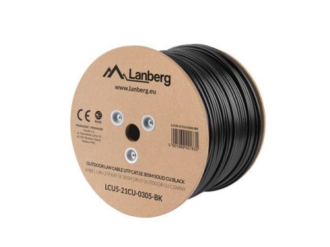 Kabel UTP Kat.5E CU 305 m drut outdoor Kabel UTP Kat.5E CU 305 m drut outdoor