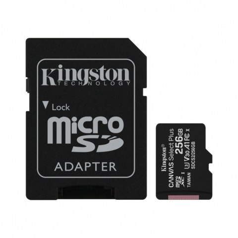 Karta pamięci microSD 256GB Canvas Select Plus 100/85MB/s Adapter Karta pamięci microSD 256GB Canvas Select Plus 100/85MB/s Adapter