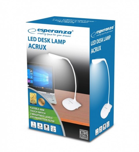 Lampka biurkowa led Acrux biała Lampka biurkowa led Acrux biała