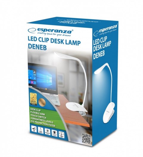 Lampka led biurkowa Deneb biała Lampka led biurkowa Deneb biała