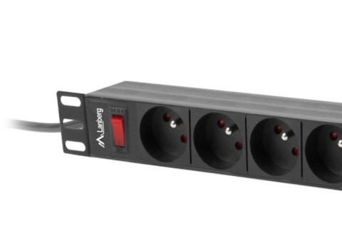 Listwa zasilająca rack PDU 19 cali 1U 16A 9X 230V PL 3m czarny Listwa zasilająca rack PDU 19 cali 1U 16A 9X 230V PL 3m czarny