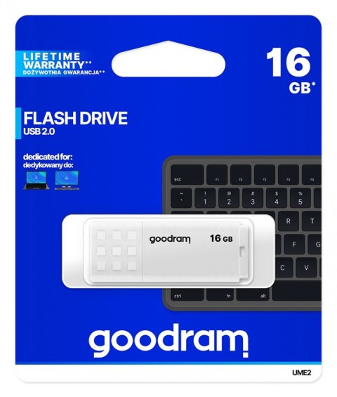 Pendrive UME2 16GB USB 2.0 Biały Pendrive UME2 16GB USB 2.0 Biały