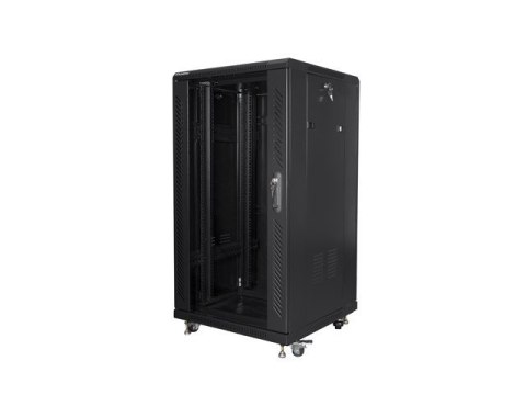 Szafa stojąca 19 cali 22U 600X600mm czarna Szafa stojąca 19 cali 22U 600X600mm czarna