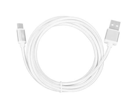 Kabel USB-USB C 2m srebrny sznurek Kabel USB-USB C 2m srebrny sznurek