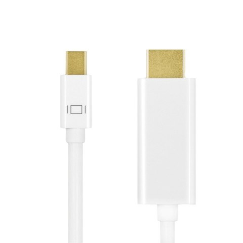 Kabel mini DisplayPort do HDMI,4K, 3m Biały Kabel mini DisplayPort do HDMI,4K, 3m Biały