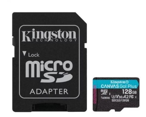 Karta pamięci microSD 128GB Canvas Go Plus 170/90MB/s Adapter Karta pamięci microSD 128GB Canvas Go Plus 170/90MB/s Adapter