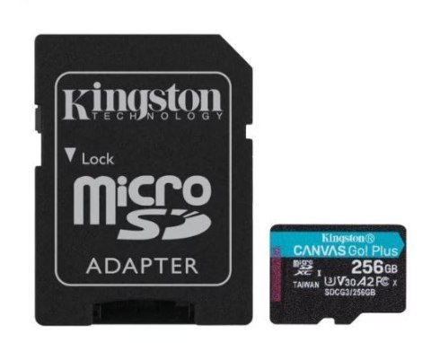 Karta pamięci microSD 256GB Canvas Go Plus 170/90MB/s Adapter Karta pamięci microSD 256GB Canvas Go Plus 170/90MB/s Adapter