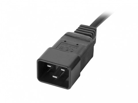 Listwa zasilająca Rack PDU 19 cali 1U 16A 8X IEC C13 2m czarna C20 Listwa zasilająca Rack PDU 19 cali 1U 16A 8X IEC C13 2m czarna C20