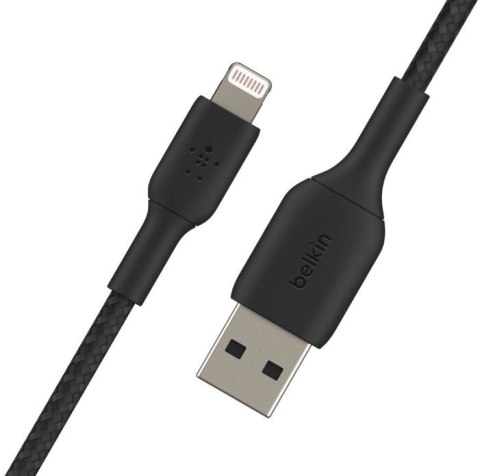 Kabel Braided USB- Lightning 1m czarny Kabel Braided USB- Lightning 1m czarny