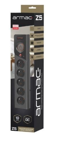 Listwa zasilająca Z5 1.5M 5x230V 10A Z5/15/CZ czarna Listwa zasilająca Z5 1.5M 5x230V 10A Z5/15/CZ czarna